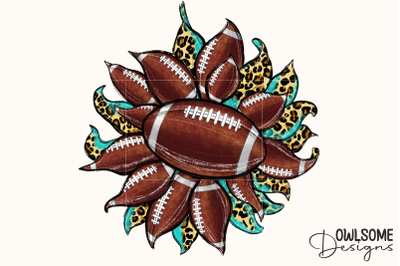 Sunflower Football PNG Sublimation
