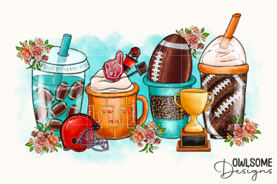Coffee Football PNG Sublimation