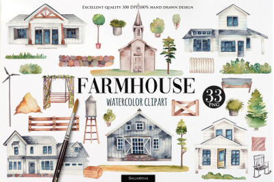 Farmhouse clipart