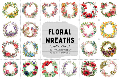180+ Stunning Floral Wreath Transparent Images - | Wedding | Valentine