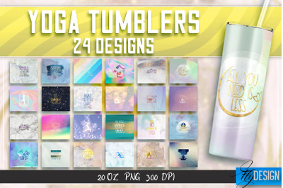 Yoga Tumblers | Yoga Tumbler Sublimation | PNG 20 Oz Tumbler | Tumbler