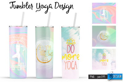 Yoga Tumblers | Yoga Tumbler Sublimation | PNG 20 Oz Tumbler | Tumbler