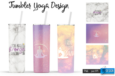 Yoga Tumblers | Yoga Tumbler Sublimation | PNG 20 Oz Tumbler | Tumbler