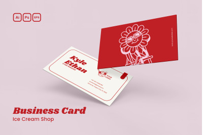 Ice Cream Store - Business Card