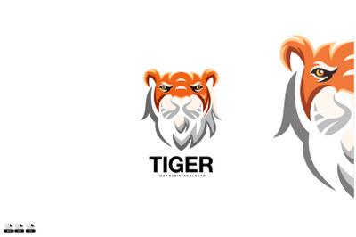 Tiger vector logo design illustration icon