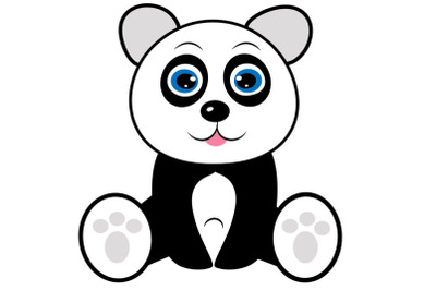 Panda SVG, Panda Clipart, Cute baby panda SVG, panda boy, girl svg, ba