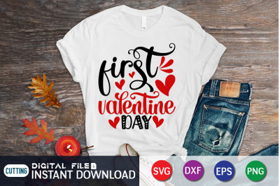 First Valentine Day SVG