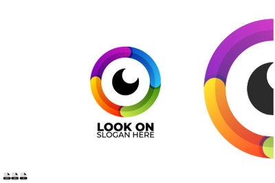 camera design icon logo gradient colorfuldesign, icon, symbol, vector,