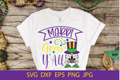 Mardi Gras Y&#039;All SVG, funny Mardi Gras SVG