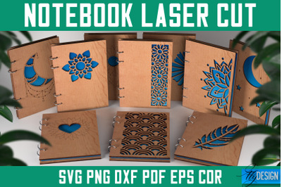 Notebook Laser Cut SVG | Notebook SVG Design | CNC Files