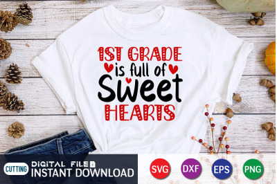 1st Grade is Full of Sweet Hearts SVG