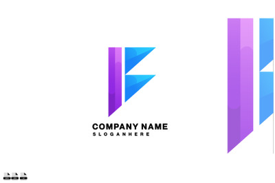 company name logo design gradient colorful