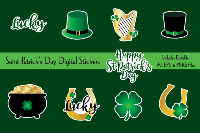 Saint Patrick&#039;s Day Printable Stickers