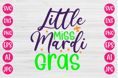 Little Miss Mardi Gras SVG DESIGN