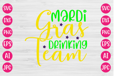 Mardi Gras Drinking Team SVG DESIGN