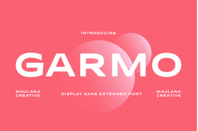 Garmo Sans Serif Display Font