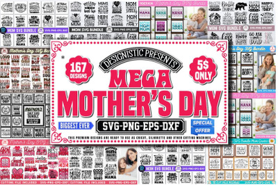 Mega Mother&#039;s Day SVG bundle