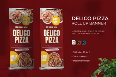 Delico Pizza - Roll Up Banner
