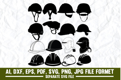 Hardhat, Icon, Construction Industry, Construction Site, Black Color,