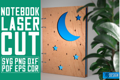 Notebook Laser Cut SVG | Notebook SVG Design | CNC Files