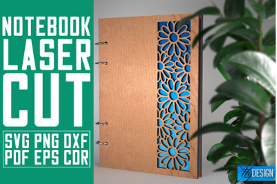 Notebook Laser Cut SVG | Notebook SVG Design | CNC Files