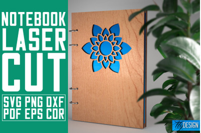 Notebook Laser Cut SVG | Notebook SVG Design | CNC Files