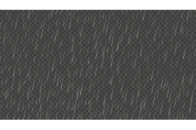 Falling raindrops effect overlay. Heavy or pouring rain texture, rainy