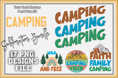 Camping Sublimation Bundle