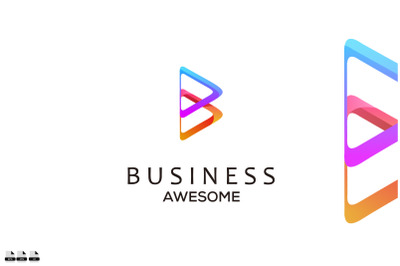 business logo gradient color symbol