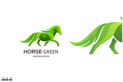 horse logo design colorful design