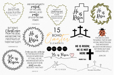 Easter SVG files, Christian holiday files, Easter bible verse Svg