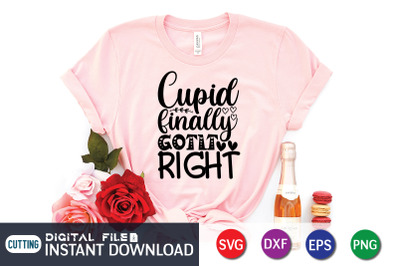 Cupid Finally Got it Right SVG