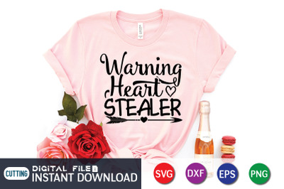 Warning Heart Stealer SVG