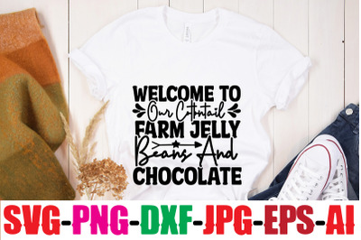 Welcome To Our Cottontail Farm Jelly Beans And Chocolate SVG cut file