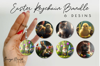 Easter Keychain Sublimation Designs | Car Coaster Bundle