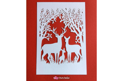 Deer Family SVG, Eps and Png.
