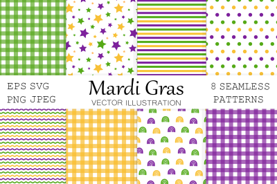 Abstract Mardi Gras background. Mardi Gras seamless pattern