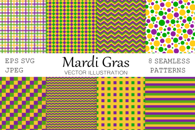 Abstract Mardi Gras background. Mardi Gras seamless pattern