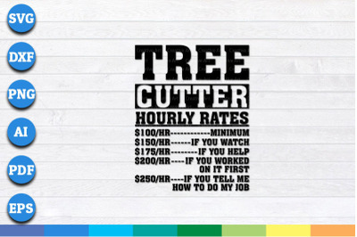 Tree Climber Hourly Rates&nbsp;svg, png, dxf cricut files
