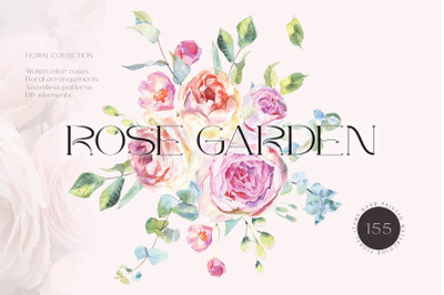 Rose Garden Watercolor Set