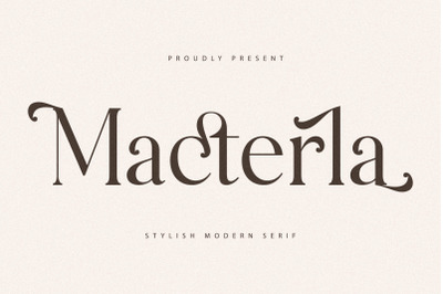 Macterla Typeface