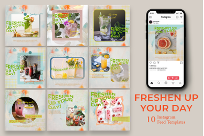 Freshen Drinks - Instagram Post Template