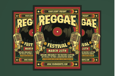 Reggae Music Flyer