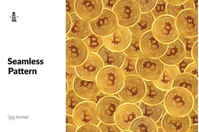 Seamless Bitcoin Seamless Pattern