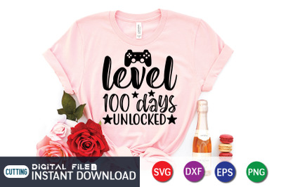 Level 100 Days Unlocked SVG