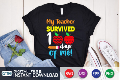 My Teacher Survived 100 Days of me SVG