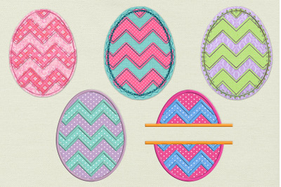 Chevron Easter Egg Bundle | Applique Embroidery
