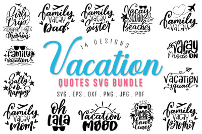 Vacation SVG Bundle