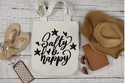 Vacation SVG Salty And Happy