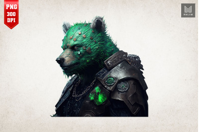 Cyberpunk Bear St Patrick&#039;s Day 2